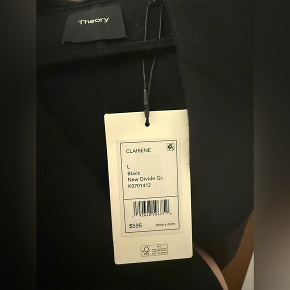 NWT | Theory | Clairene Double Face Jacker | Black - Picture 8 of 8